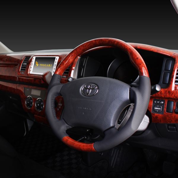  High grade wood & leather steering