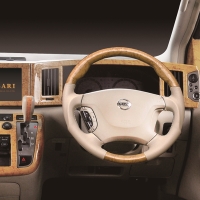 NISSAN | ELGRAND | E51 | High grade wood & leather steering | ルナインターナショナル  公式サイト